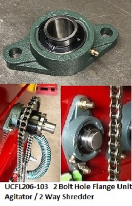 Replacement Bearings / Belts / Chains / Pulleys / Sprockets - UCFL206-103