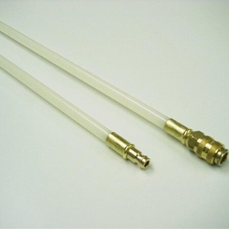 5' x 1/4" I.D. White Stiff Rod